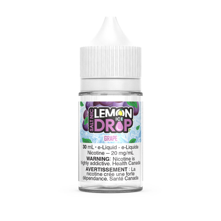 Lemon Drop Ice Salt Nic Grape Ice E-Liquid 30mL 0.1 mg