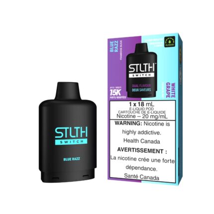 Stlth Switch Blue Razz| White Grape 15000 20mg 18mL
