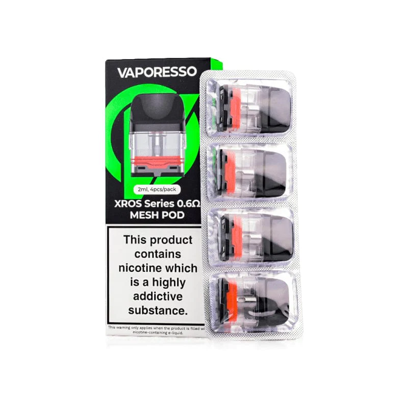 vaporesso-xros-series-replacement-pods-4-pack-crc-0-6ohm-replacement-pods-36100782620825_800x.webp VAPORESSO XROS SERIES 0.6 Ω MESH POD (4 Pack)