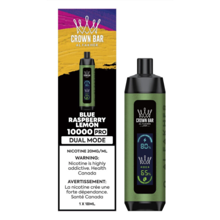 Al Fakher Crown Bar Blue Raspberry Lemon 18mL 20mg 10000 Puffs