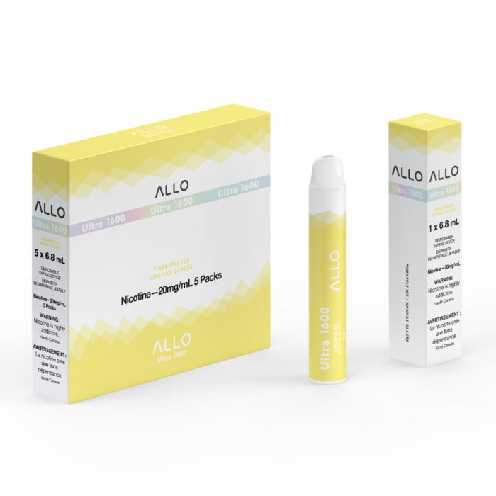 ALLO Ultra 1600 Pineapple Ice 6mL 1600 Puffs 20mg