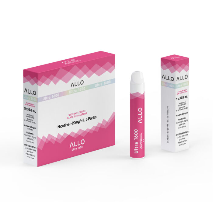 ALLO Ultra 1600 Watermelon Ice 6mL 1600 Puffs 20mg