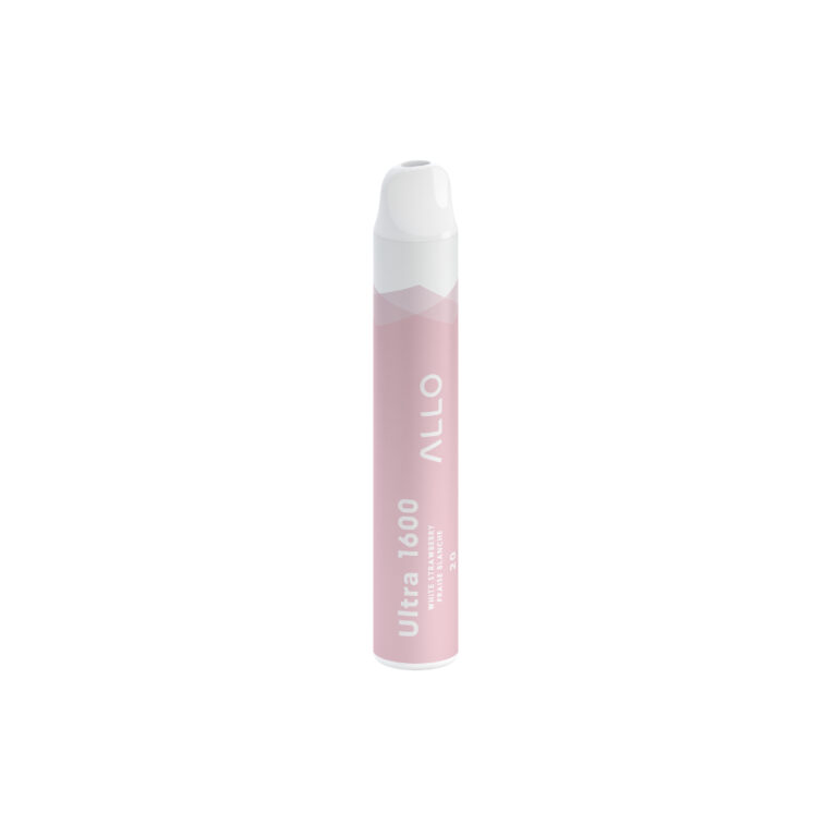 Allo Ultra 1600 White Strawberry 6mL 1600 Puffs 20mg