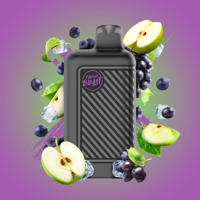 : Flavour Beast Beast Mode Grapplin' Grape Sour Apple 16mL 8000 Puffs 20mg