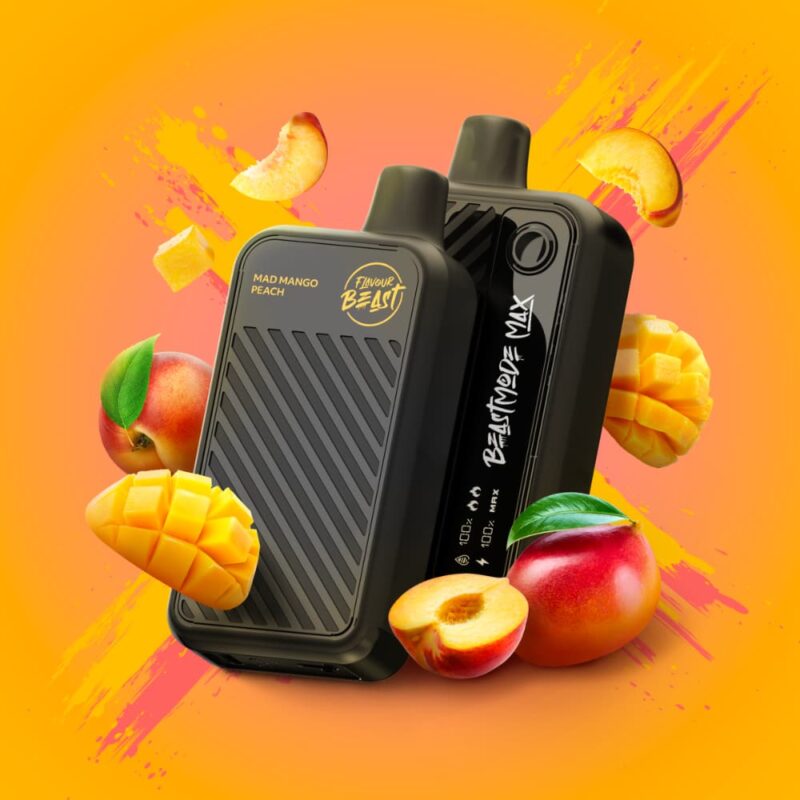 Flavour Beast Beast Mode Max Mad Mango Peach 20mL 18000 Puffs 20mg