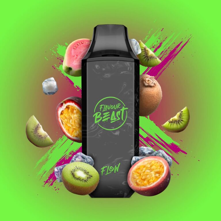 Flavour Beast Kewl Kiwi Passionfruit Flow Iced 10mL 5000 Puffs 20mg