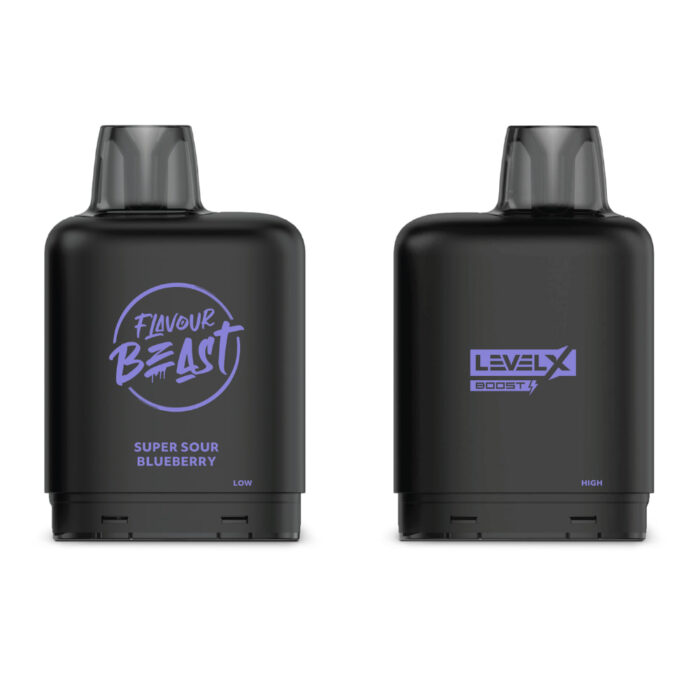 Level X Boost Flavour Beast 20mL Super Sour Blueberry 25000 Puffs 20mg