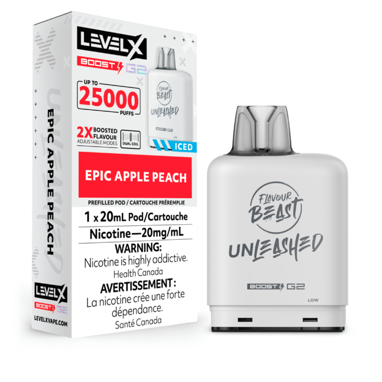 Levelx Boost G2 Fb Unleashed Pod Aug2024 Render Fam 20mg Epicapplepeach
