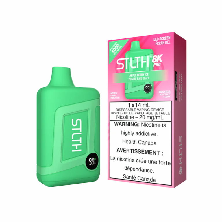 STLTH Box 8K Pro Disposable Apple Berry Ice 14mL 8000 Puffs 20mg