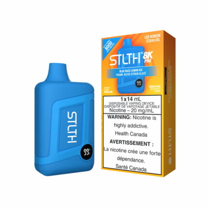 STLTH Box 8K Pro Disposable Blue Razz Lemon Ice 14mL 8000 Puffs 20mg