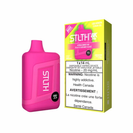 STLTH Box 8K Pro Disposable Citrus Burst Ice 14mL 8000 Puffs 20mg