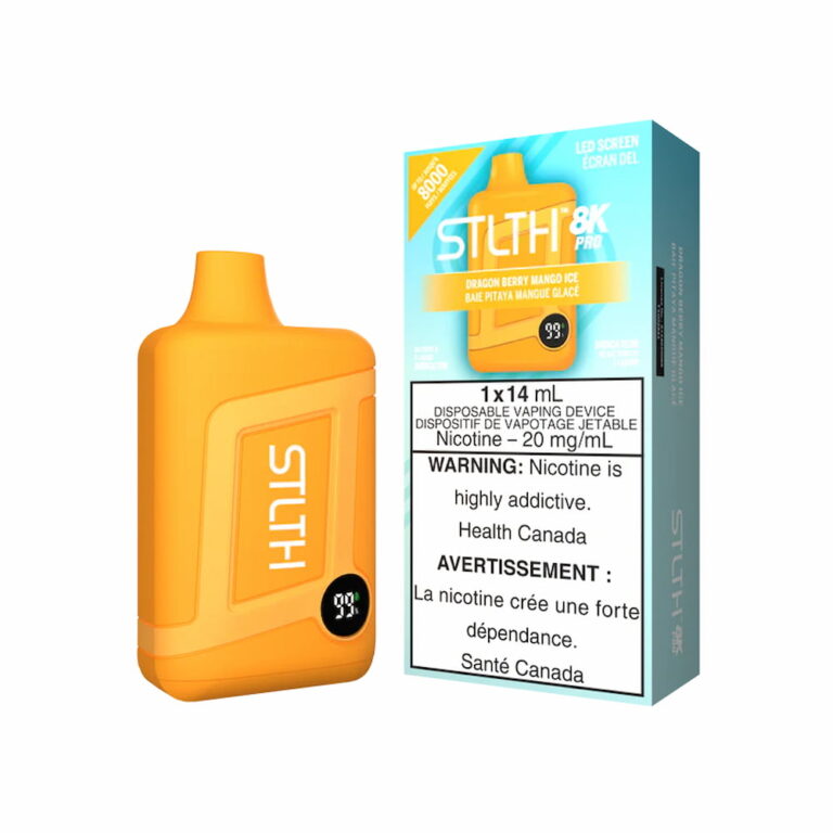 STLTH Box 8K Pro Disposable Dragon Berry Mango Ice 14mL 8000 Puffs 20mg