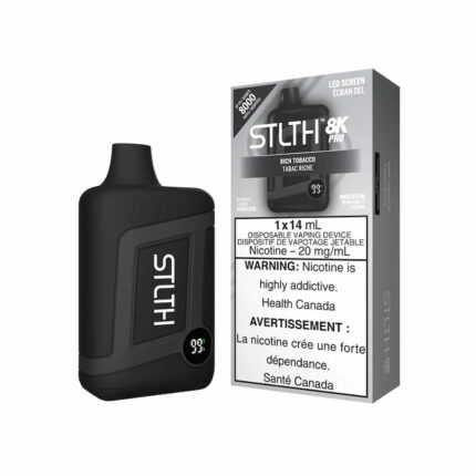 STLTH Box 8K Pro Disposable Rich Tobacco 14mL 8000 Puffs 20mg