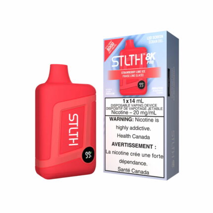 STLTH Box 8K Pro Disposable Strawberry Lime Ice 14mL 8000 Puffs 20mg