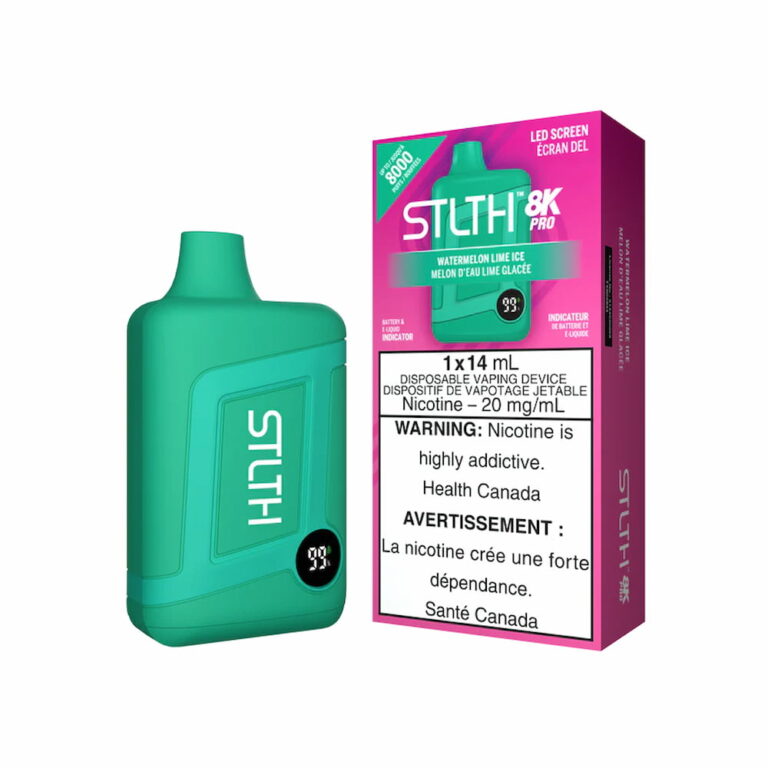 STLTH Box 8K Pro Disposable Watermelon Lime Ice 14mL 8000 Puffs 20mg