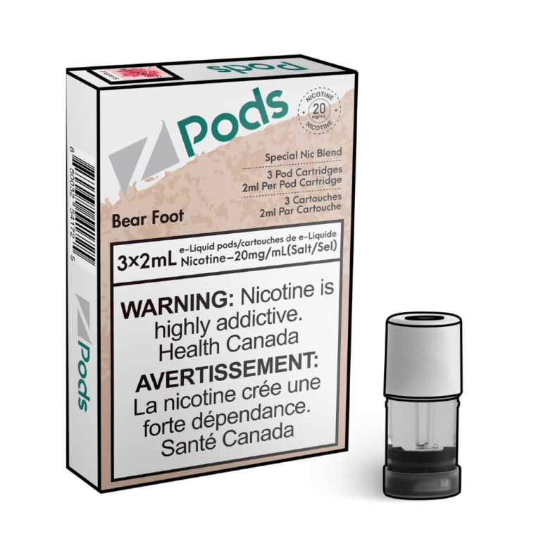 Z PODS Bear Foot Multipack 3 x 2mL Pods 400 Puffs