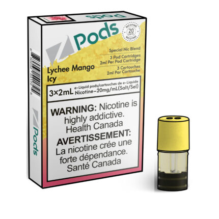 Z Pods Lychee Mango Icy 3 x 2mL Pods 400 Puffs