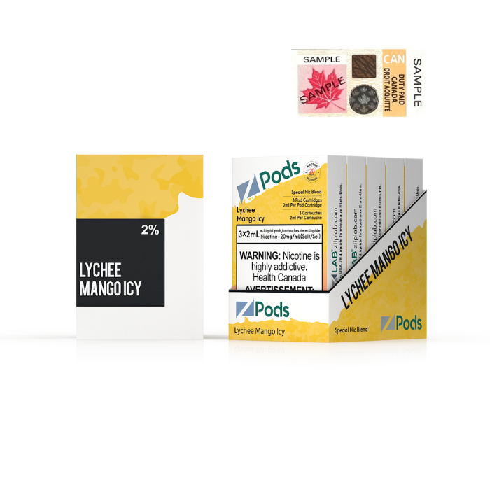 Z Pods Lychee Mango Icy 3 x 2mL Pods 400 Puffs