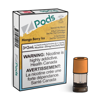 Z PODS Mango Berry Ice 3 x 2mL Pods 400 Puffs