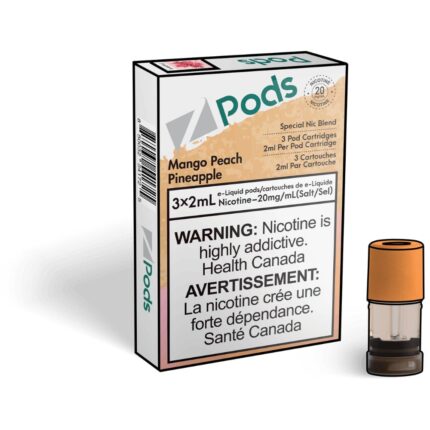 Z PODS Mango Peach Pineapple 3 x 2mL Pods 400 Puffs