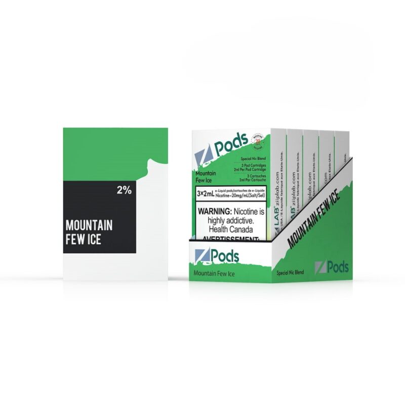 Z Pods Peak Dew Ice 3 x 2mL Pods 400 Puffs