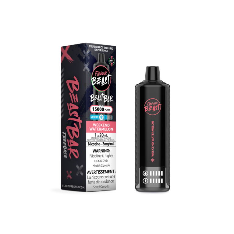 Flavour Beast Beast Bar Weekend Watermelon Low Ice 15000 Puffs 3mg