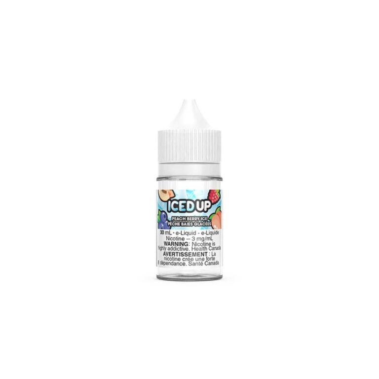 Iced Up Vape Juice Peach Berry Ice 20mg 30ml