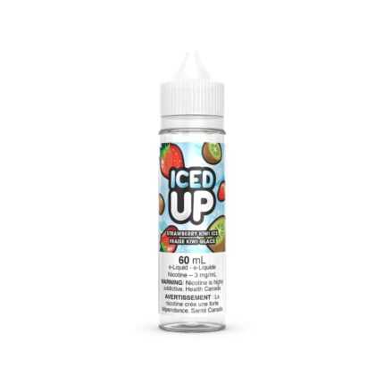 Iced Up Vape Juice Strawberry Kiwi Ice Nic Free 60ml