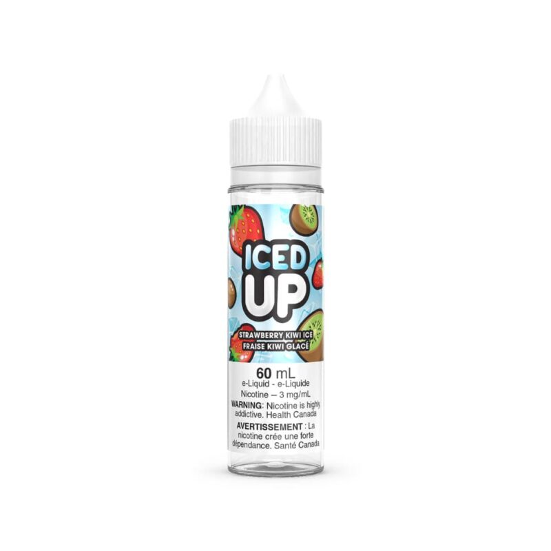 Iced Up Vape Juice Strawberry Kiwi Ice Nic Free 60ml