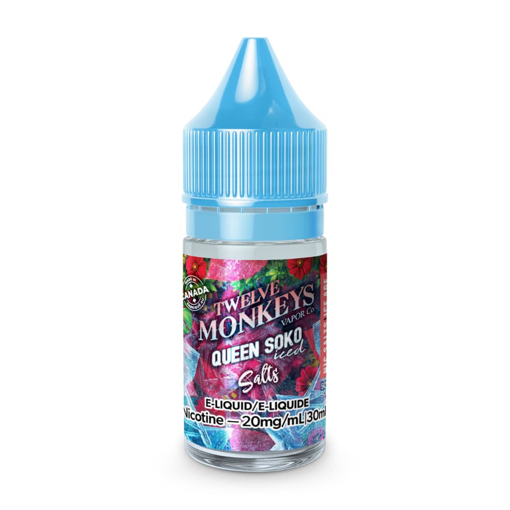 twelve-monkey-queen-soko-ice-vape-juice-20mg-30ml-image1.jpg Twelve Monkey Queen Soko Ice Vape Juice 20mg 30ml