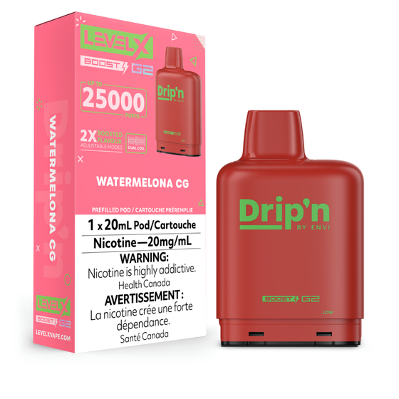 Levelx Boostg2 Dripn Aug2024 Render Fam 20mg Watermelonacg