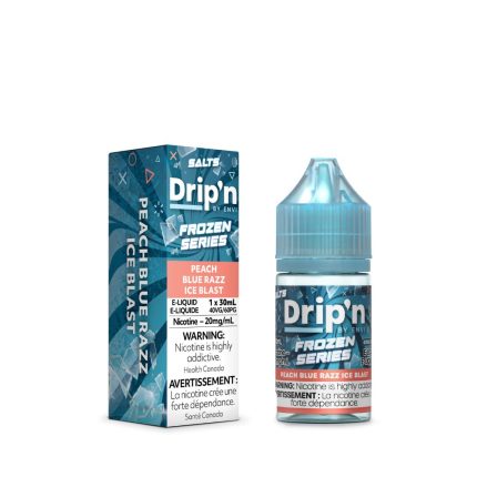 Drip N E Liquid Frozen Series Peach Blues Razz Ice Blast