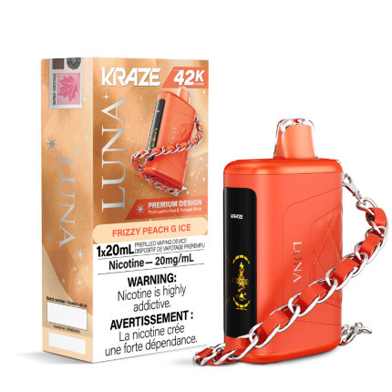 Kraze Luna 42K Puffs - Frizzy Peach G Ice