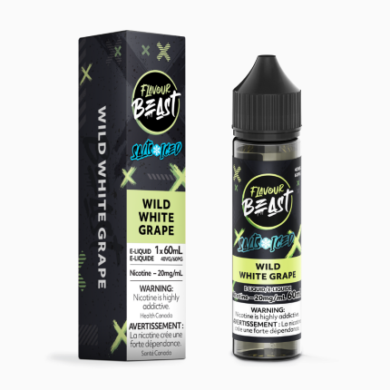 Flavour Beast Salts Vape Juice 60mL 20mg - Wild White Grape Iced