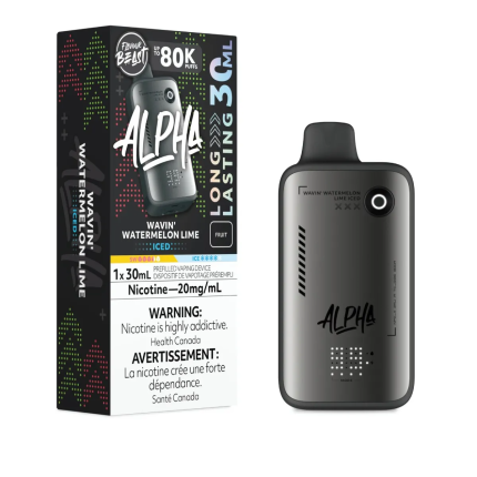 Flavour Beast Alpha Disposable Vape - 80k Puffs - Wavin' Watermelon Lime Iced