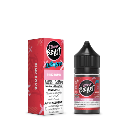Flavour Beast Salts Vape Juice 30mL 20mg - Pink Bomb Iced